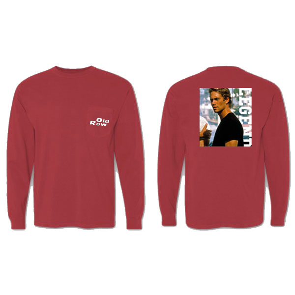 Fast Legend Longsleeve Pocket Tee (Brick) 2.0