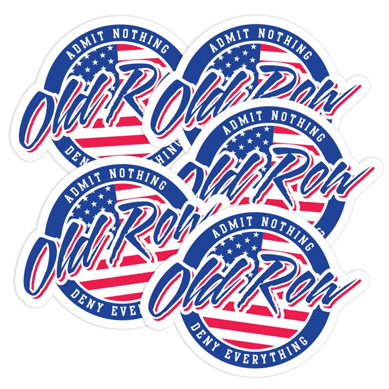 Old Row USA Circle Logo Sticker 5-Pack