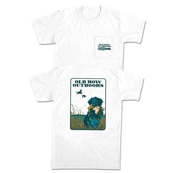 Old Row Outdoors Retriever Pocket Tee-T-Shirts-Old Row Outdoors-White-S-Old Row