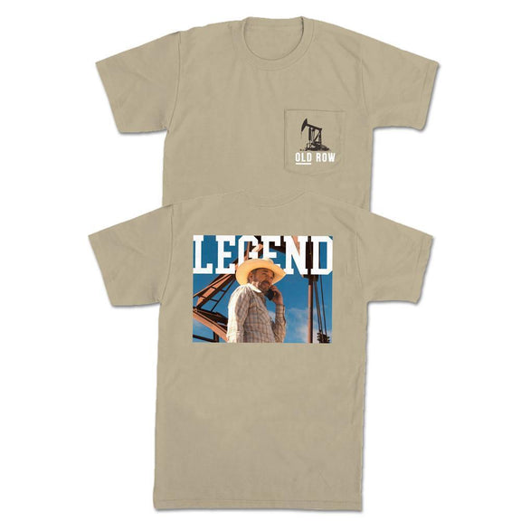The Texas Oilman Pocket Tee-T-Shirts-Old Row Legends-Khaki-S-Old Row