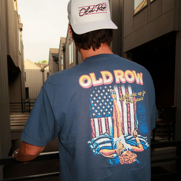 Light One Up For 250 Pocket Tee-T-Shirts-The Novelty Collection-Old Row