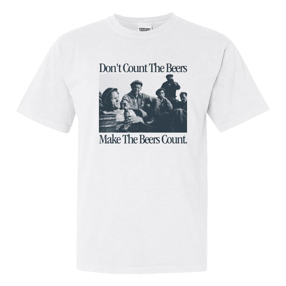 Make The Beers Count Bohemian Style Tee-T-Shirts-The Novelty Collection-White-S-Old Row