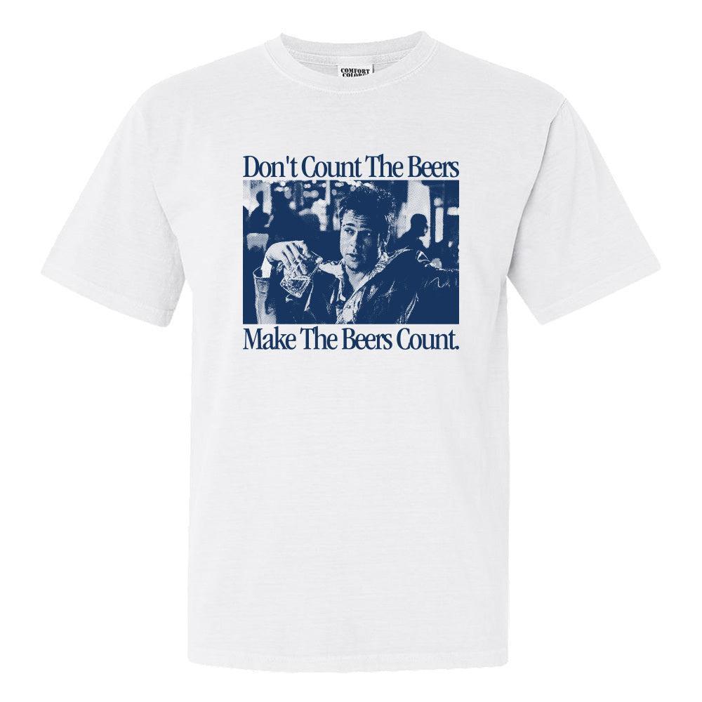 Make The Beers Count Durden Tee-T-Shirts-The Novelty Collection-White-S-Old Row