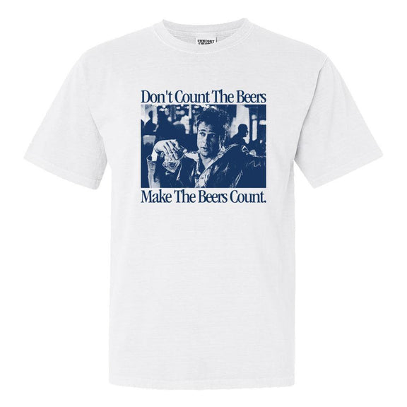 Make The Beers Count Durden Tee-T-Shirts-The Novelty Collection-White-S-Old Row