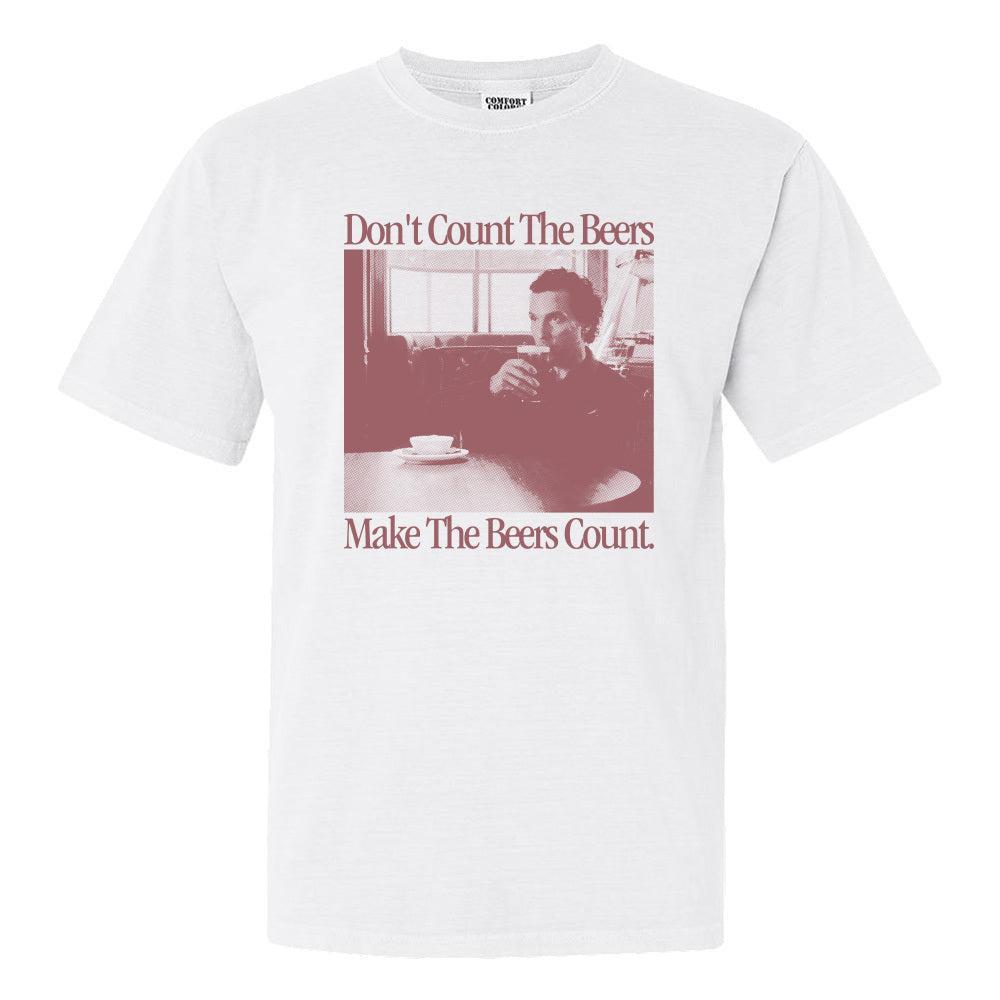 Make The Beers Count Gentlemen Tee-T-Shirts-The Novelty Collection-White-S-Old Row