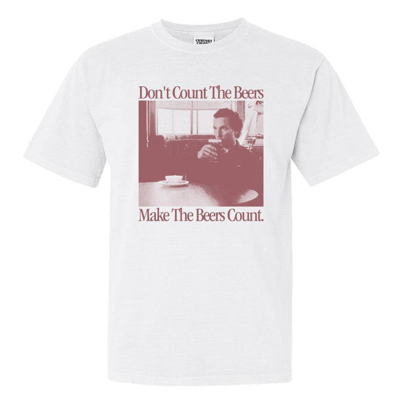Make The Beers Count Gentlemen Tee-T-Shirts-The Novelty Collection-White-S-Old Row