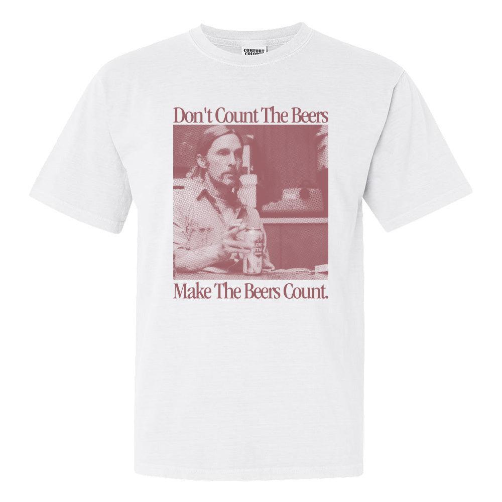 Make The Beers Count Rust Tee-T-Shirts-The Novelty Collection-White-S-Old Row