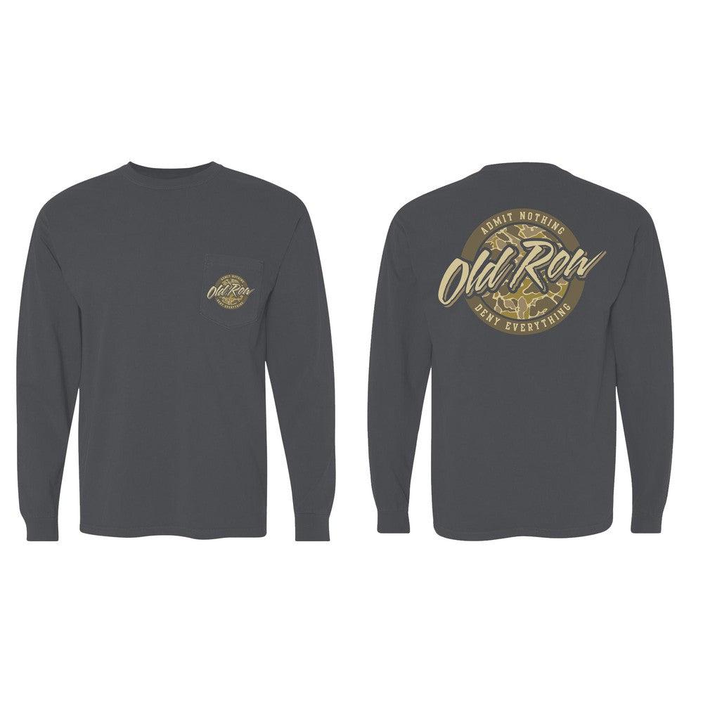 Old Row Camo Circle Long Sleeve Pocket Tee-Long Sleeve-Old Row Outdoors-Old Row