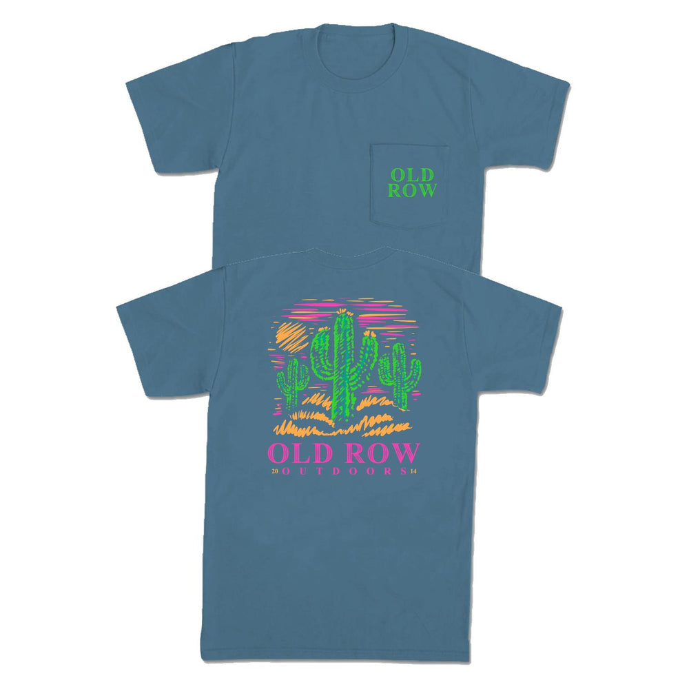 Neon Cactus Pocket Tee
