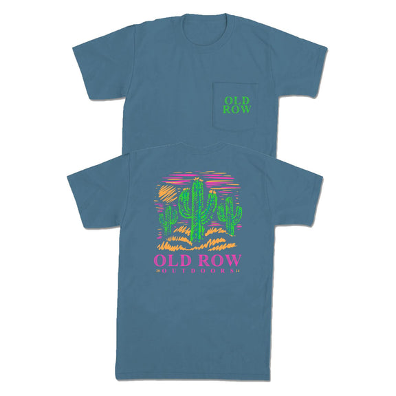 Neon Cactus Pocket Tee
