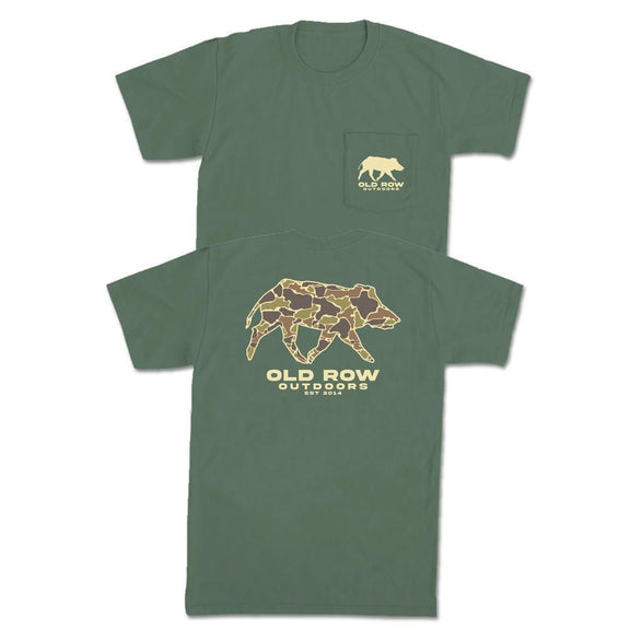Old Row Outdoors Camo Hog Pocket Tee-T-Shirts-Old Row Outdoors-Green-S-Old Row