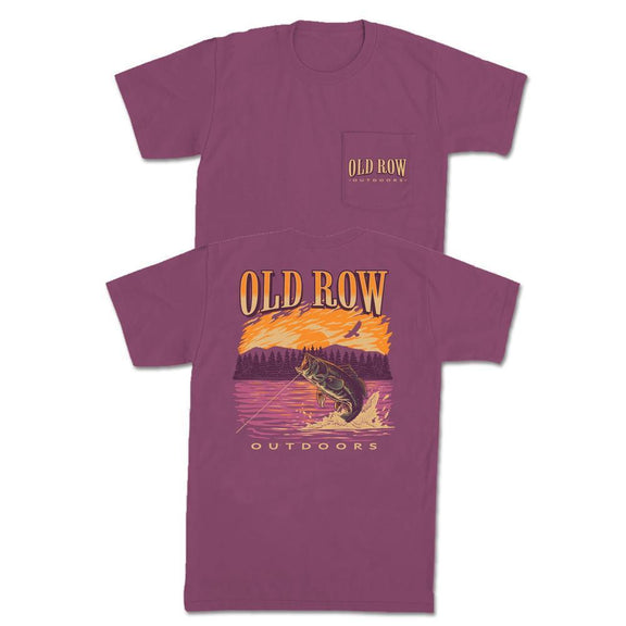 Old Row Outdoors Bass Jump Pocket Tee-T-Shirts-Old Row Outdoors-Old Row