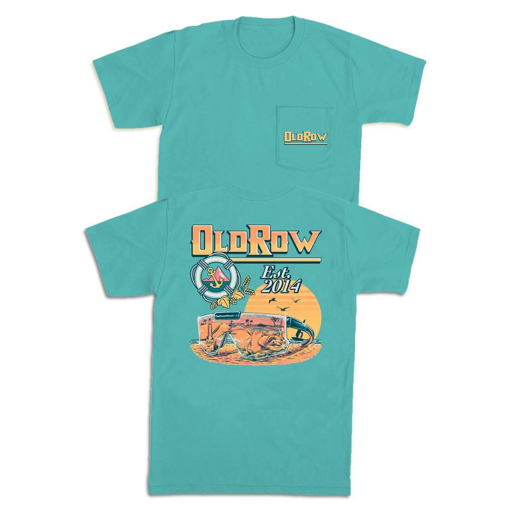 The Beach Sunglasses Pocket Tee-T-Shirts-The Novelty Collection-Old Row