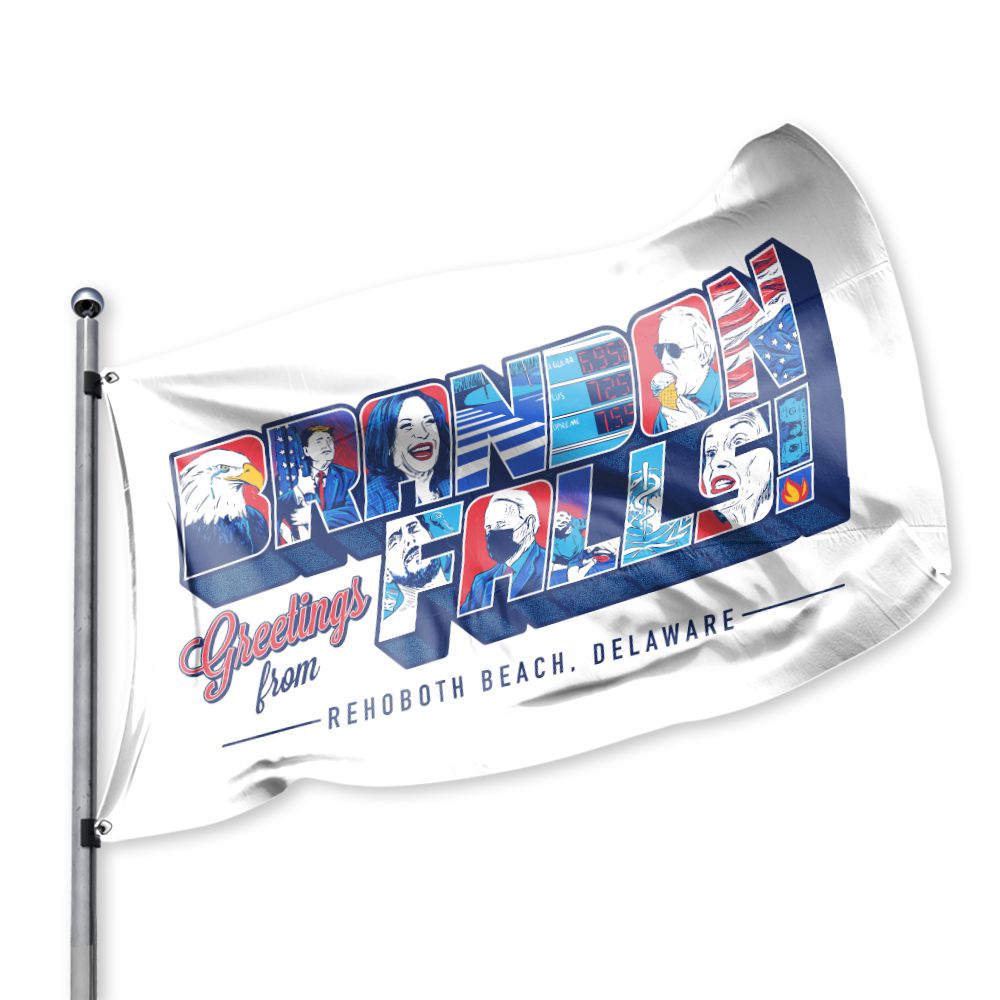 Greetings From Brandon Falls Flag-Flags-America First-White-Old Row