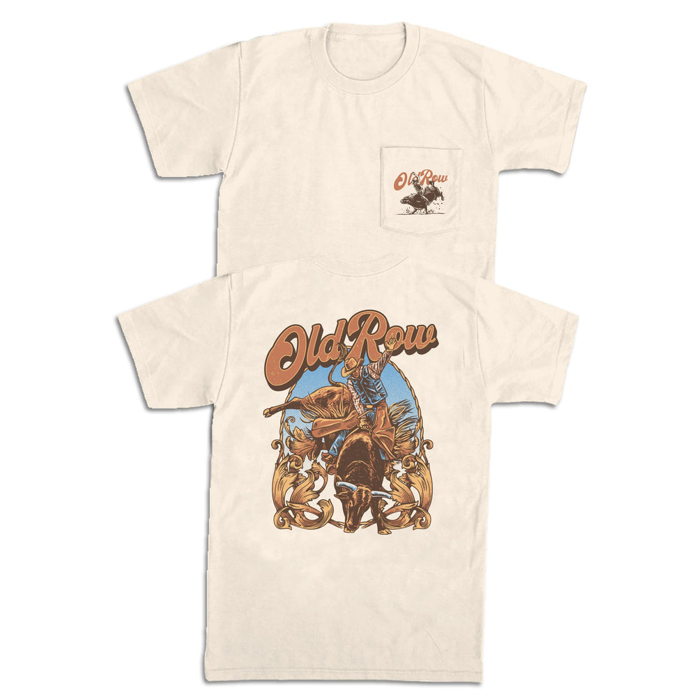 The Bull Riding Pocket Tee