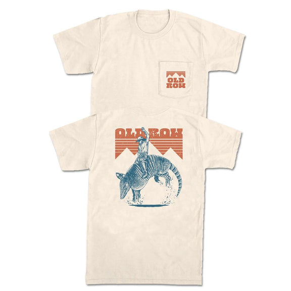 The Bucking Armadillo Pocket Tee-T-Shirts-The Novelty Collection-Old Row