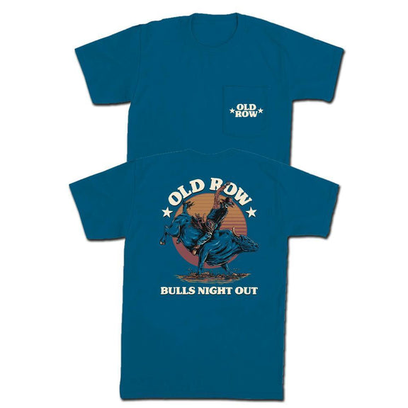 Bulls Night Out Pocket Tee-T-Shirts-Old Row Outdoors-Blue-S-Old Row