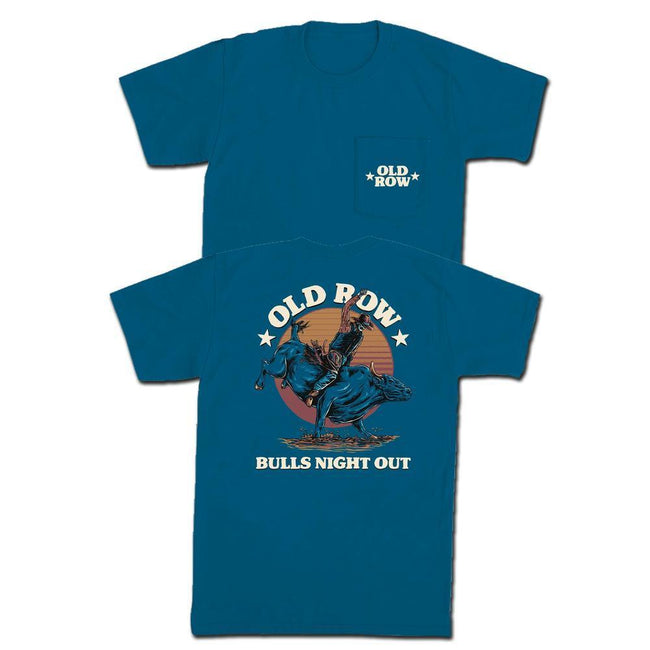 Bulls Night Out Pocket Tee-T-Shirts-Old Row Outdoors-Blue-S-Old Row