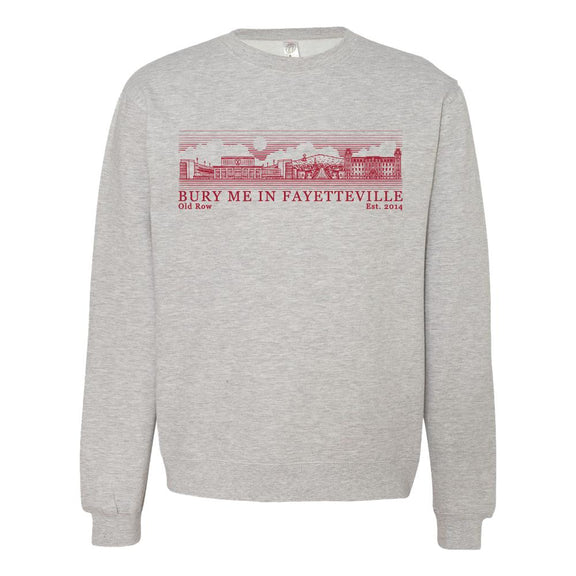 Bury Me In Fayetteville Crewneck-Crewnecks-Old Row U-Grey-S-Old Row