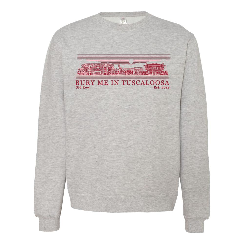 Bury Me In Tuscaloosa Crewneck-Crewnecks-Old Row U-Grey-S-Old Row