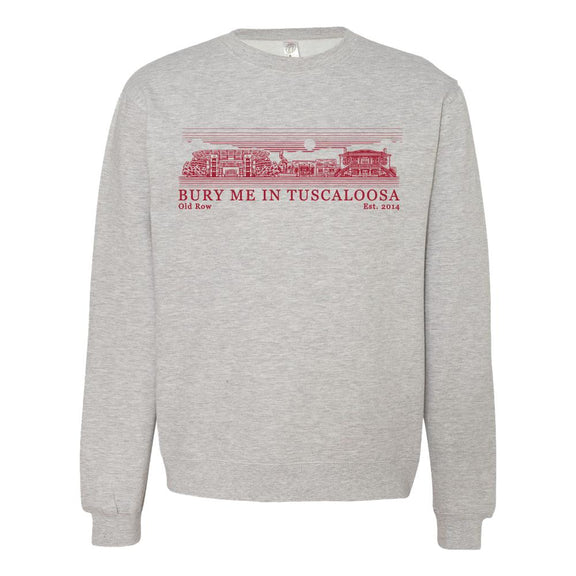 Bury Me In Tuscaloosa Crewneck-Crewnecks-Old Row U-Grey-S-Old Row