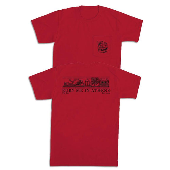 Bury Me In Athens Pocket Tee-T-Shirts-Old Row U-Old Row