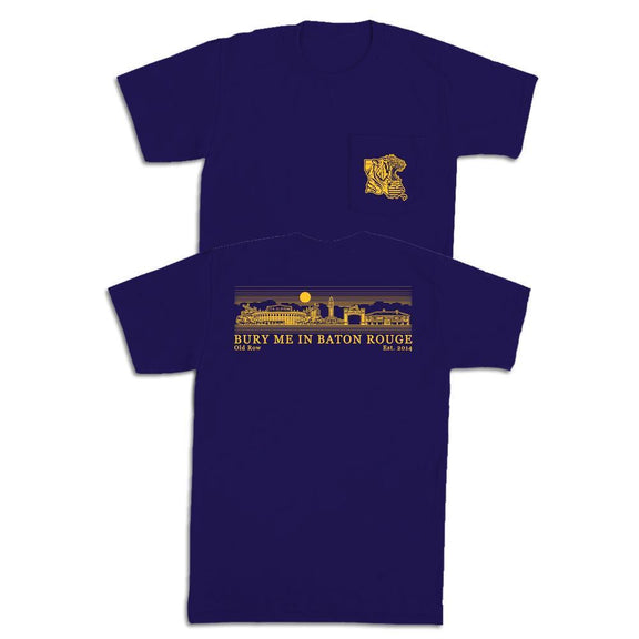 Bury Me In Baton Rouge Pocket Tee-T-Shirts-Old Row U-Old Row