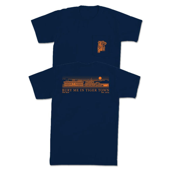 Bury Me In Tiger Town Pocket Tee-T-Shirts-Old Row U-Old Row