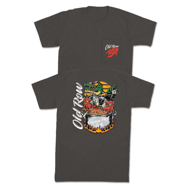 Cajun Hot Tub Pocket Tee-T-Shirts-The Novelty Collection-Old Row