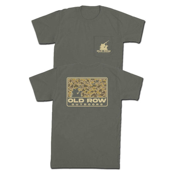 Old Row Outdoors 80s Camo Pocket Tee-T-Shirts-Old Row Outdoors-Grey-S-Old Row