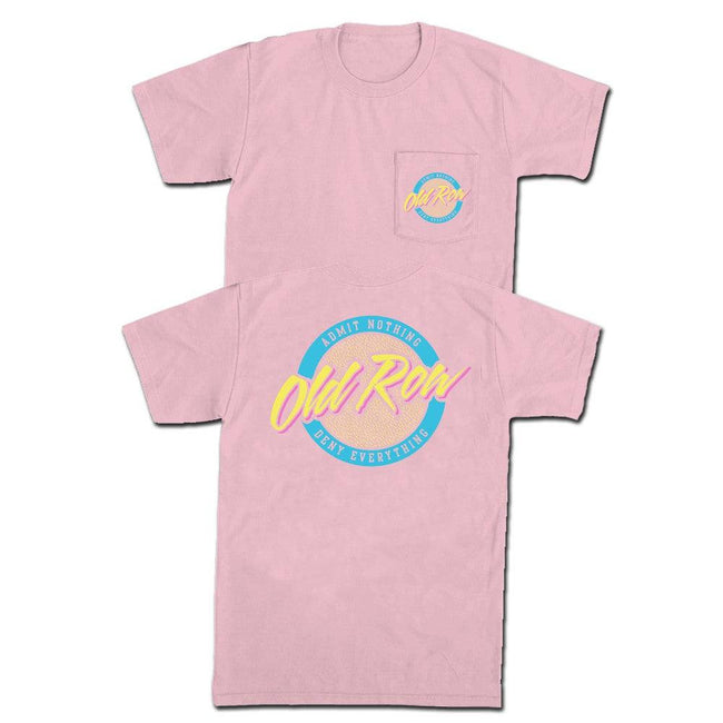 Old Row Circle Logo Pocket Tee-T-Shirts-Old Row Branded-Pink-S-Old Row