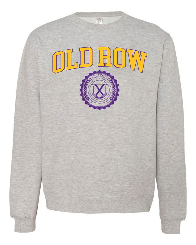 Old Row U Collegiate Crest Crewneck