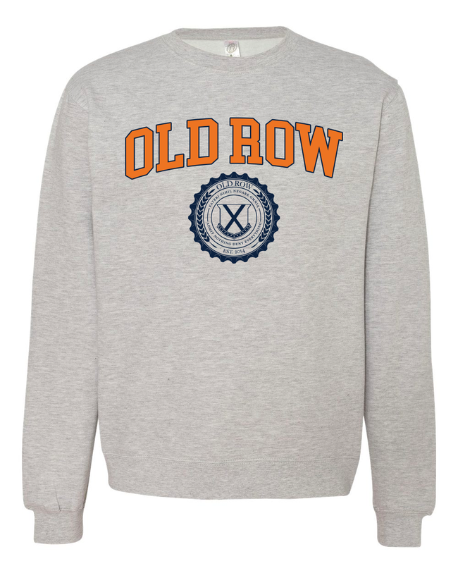 Old Row U Collegiate Crest Crewneck