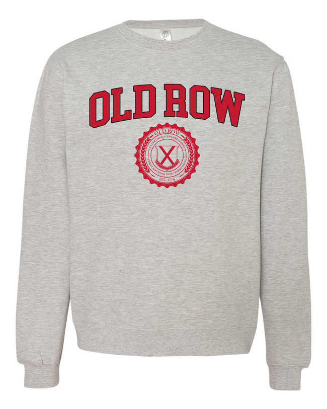 Old Row U Collegiate Crest Crewneck