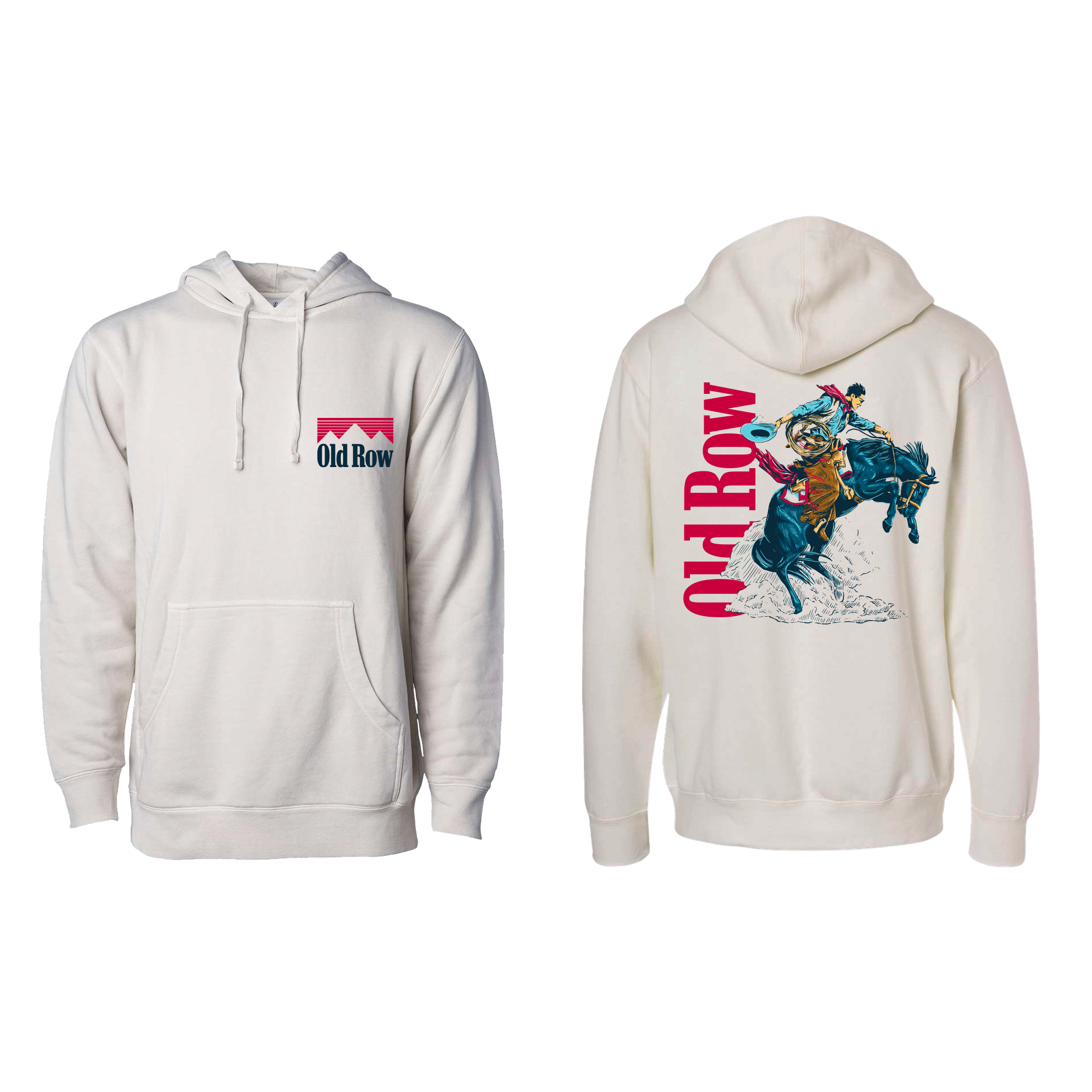 The Cowboy 3.0 Pigment Dyed Premium Hoodie Old Row Ivory 2XL