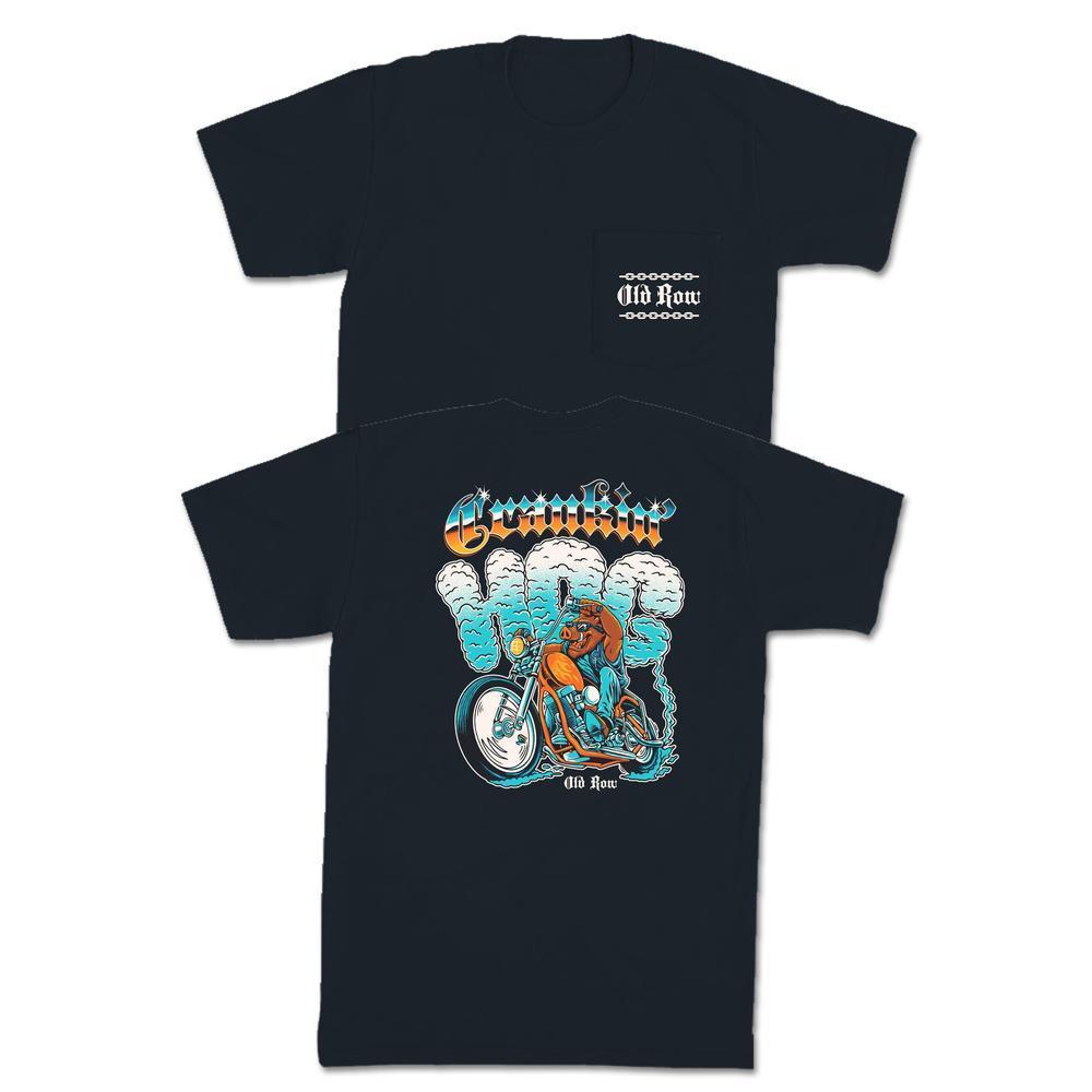 Crankin' Hog Pocket Tee-T-Shirts-The Novelty Collection-Old Row
