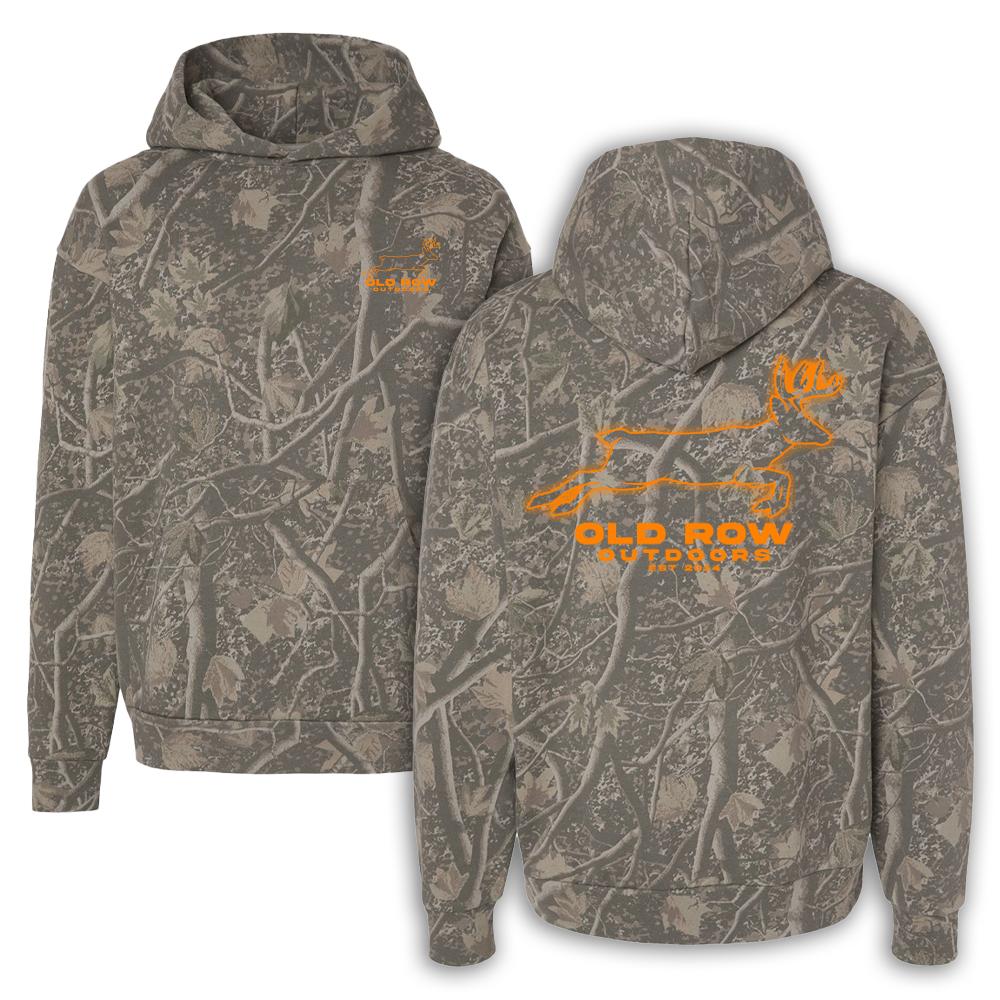 Outdoors Deer Glow Camo Hoodie-Hoodies-Old Row Outdoors-Old Row