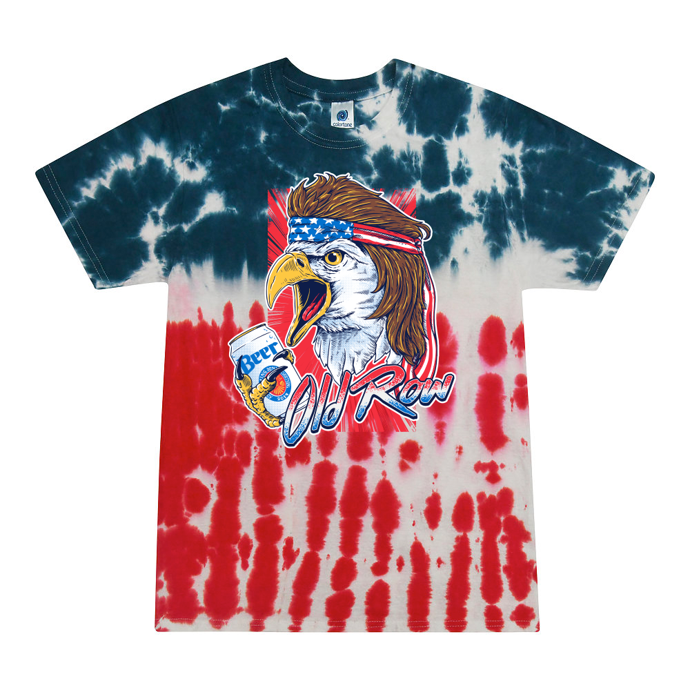 The Bald Eagle USA Tie Dye Tee | Old Row T-Shirts, Clothing, & Merch