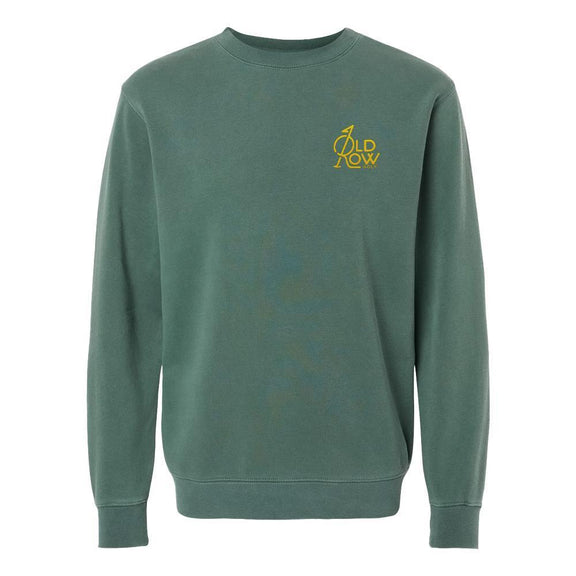 Old Row Golf Embroidered Pigment Dyed Crewneck-Crewnecks-Old Row Golf-Green-S-Old Row