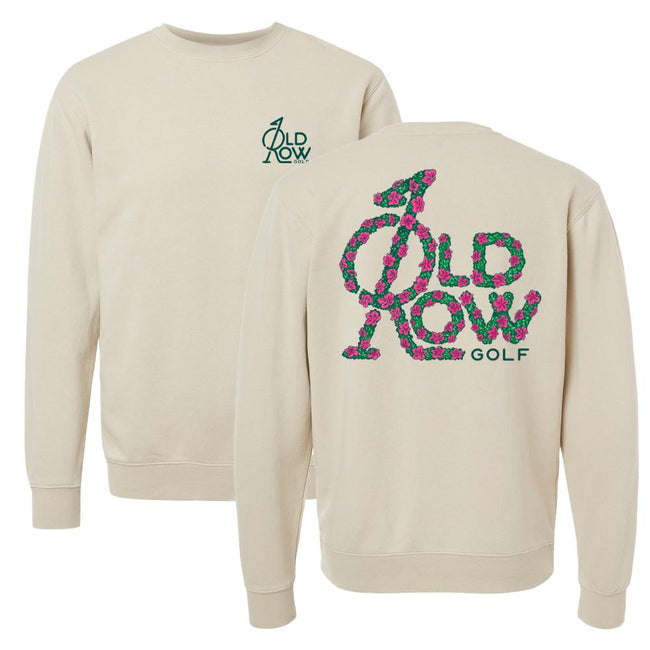 Old Row Golf Flower Pigment Dyed Crewneck-Crewnecks-Old Row Golf-Old Row
