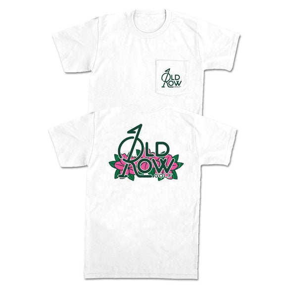 Old Row Golf Flower Pocket Tee-T-Shirts-Old Row Golf-White-S-Old Row