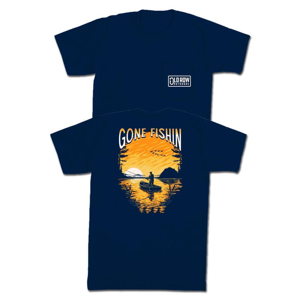 Gone Fishin' 2.0 Pocket Tee-T-Shirts-Old Row Outdoors-Old Row