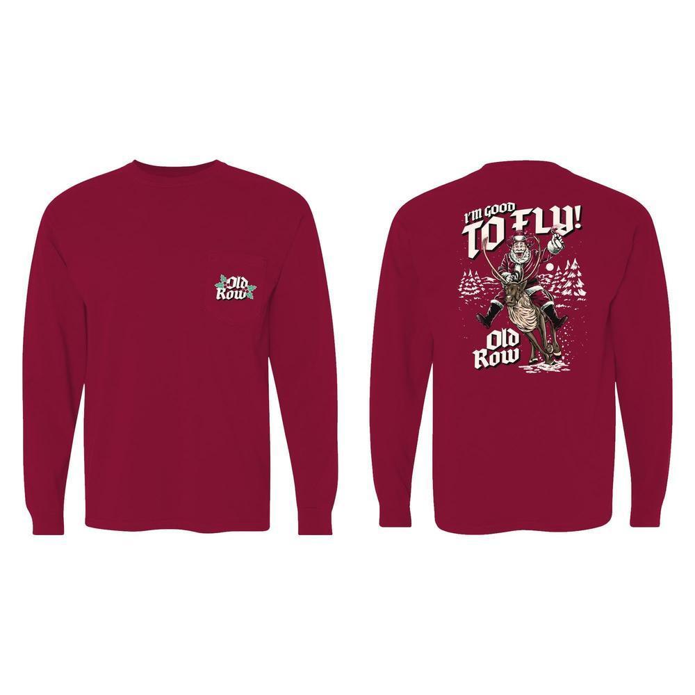 I'm Good To Fly Long Sleeve Pocket Tee-Long Sleeve-The Novelty Collection-Old Row