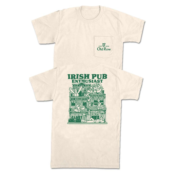 Irish Pub Enthusiast Pocket Tee-T-Shirts-The Novelty Collection-Old Row