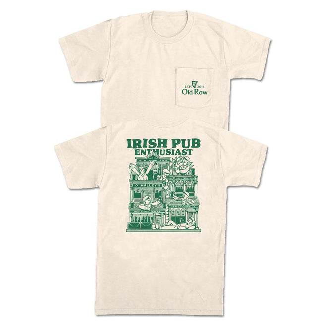 Irish Pub Enthusiast Pocket Tee-T-Shirts-The Novelty Collection-Old Row