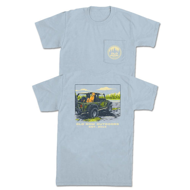 Old Row Off Road Dogs Pocket Tee-T-Shirts-oldrowwholesale-Old Row