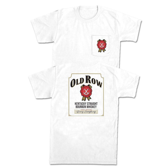 The Old Row Bourbon Pocket Tee-T-Shirts-The Boozy Collection-White-S-Old Row