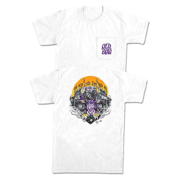 Kegs and Eggs 2.0 Pocket Tee-T-Shirts-Old Row U-Purple/Yellow-S-Old Row