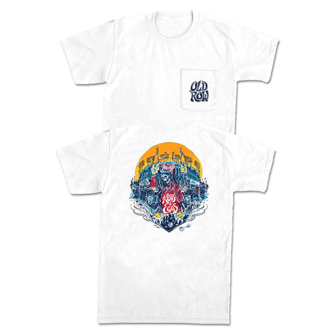 Kegs and Eggs 2.0 Pocket Tee-T-Shirts-Old Row U-Red/Navy-S-Old Row