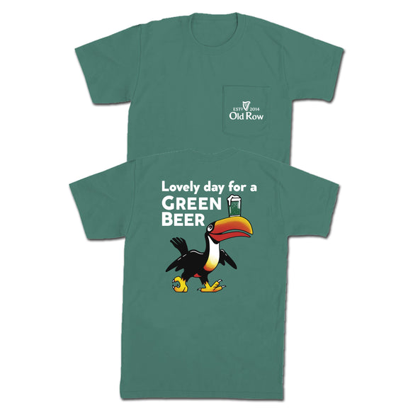Lovely Day For A Green Beer Pocket Tee